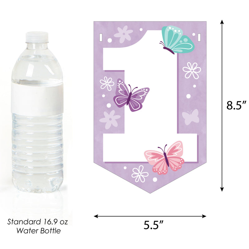 Personalized Pretty Butterfly Water Bottle