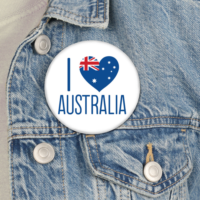 Australia Day - 3 inch G’Day Mate Aussie Party Badge - Pinback Buttons - Set of 8