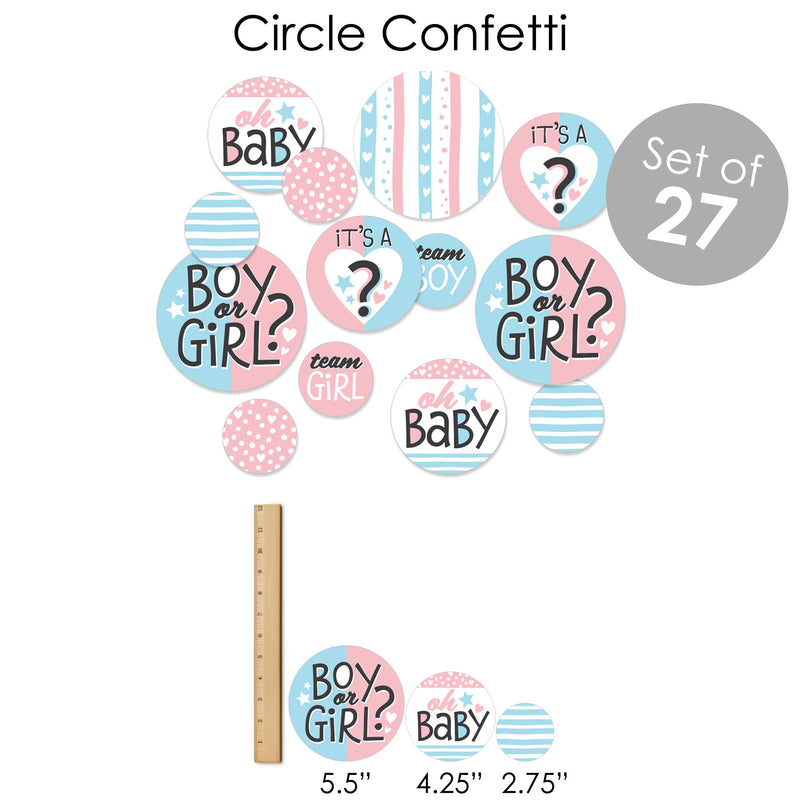 Baby Gender Reveal - Team Boy or Girl Party Supplies - Banner Decoration Kit - Fundle Bundle