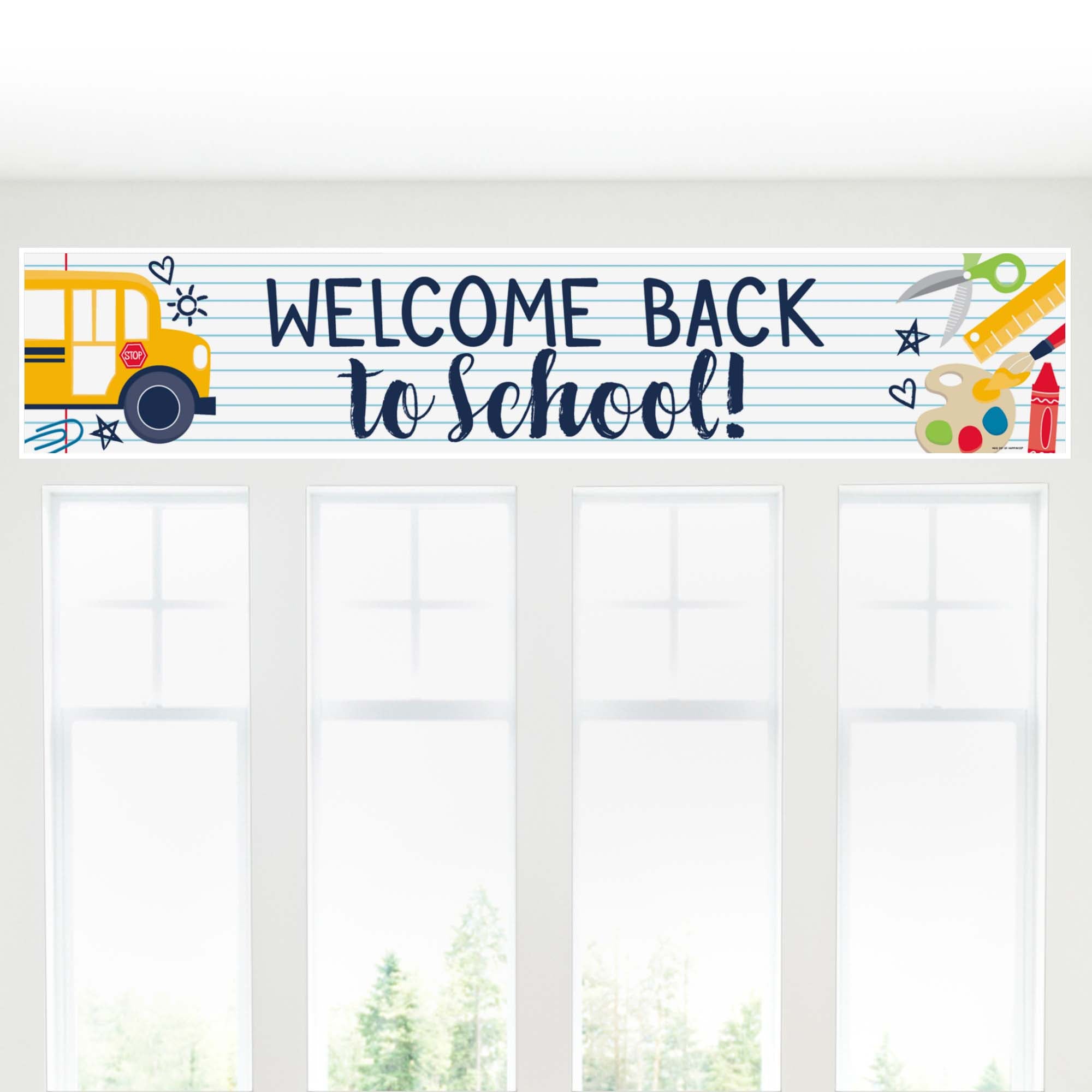 Back to School - First Day of School Classroom Banner ...