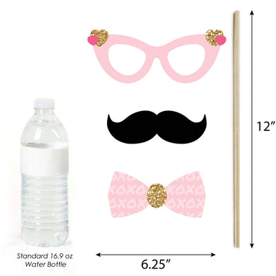 Be My Galentine - Galentine's & Valentine's Day Party Photo Booth Props Kit - 20 Count