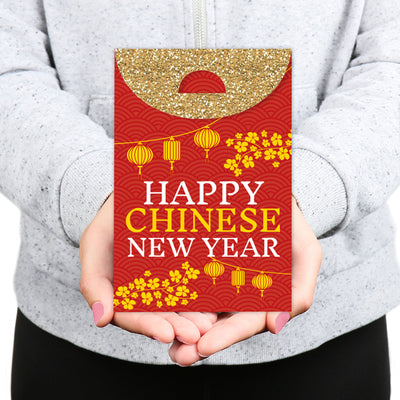 Chinese New Year - Lunar New Year Gift Favor Bags - Party Goodie Boxes - Set of 12