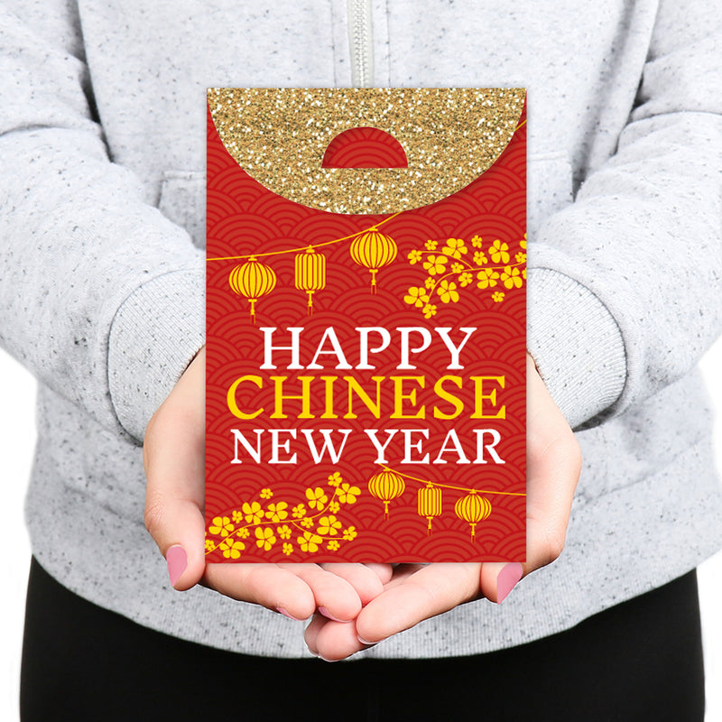 Chinese New Year - Lunar New Year Gift Favor Bags - Party Goodie Boxes - Set of 12