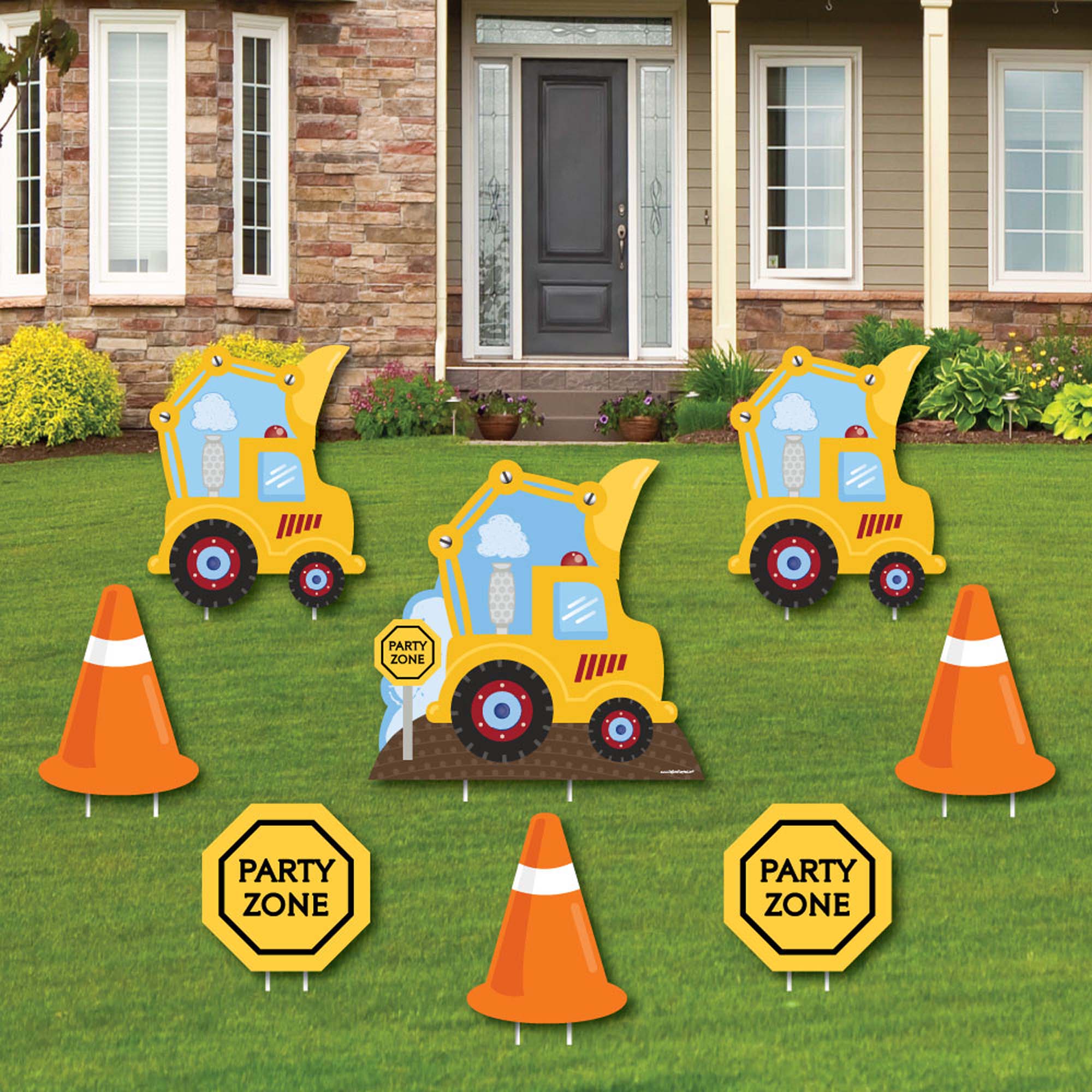 Construction Truck - Yard Sign & Outdoor Lawn Decorations - Baby Shower ...