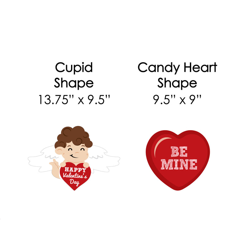 Conversation Hearts - Cupid and Heart Lawn Decorations - Outdoor Valentine&