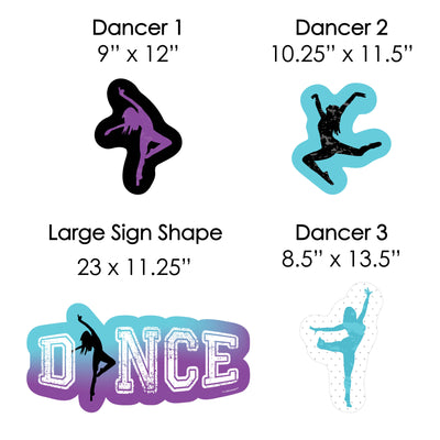 Must Dance to the Beat - Dance - Yard Sign & Outdoor Lawn Decorations - Birthday Party or Dance Party Yard Signs - Set of 8