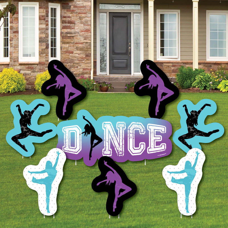 Must Dance to the Beat - Dance - Yard Sign & Outdoor Lawn Decorations - Birthday Party or Dance Party Yard Signs - Set of 8