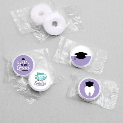 Dental School Grad - Dentistry and Hygienist Graduation Party Round Candy Sticker Favors - Labels Fit Chocolate Candy (1 sheet of 108)