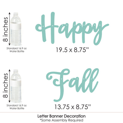 Happy Fall Truck - Harvest Pumpkin Party Letter Banner Decoration - 36 Banner Cutouts and Happy Fall Banner Letters