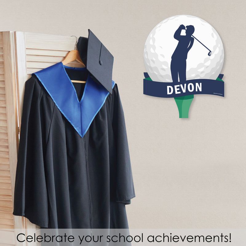 Golf School Spirit - Personalized Senior Night or Graduation Party Wall Decoration - Involvement Sign