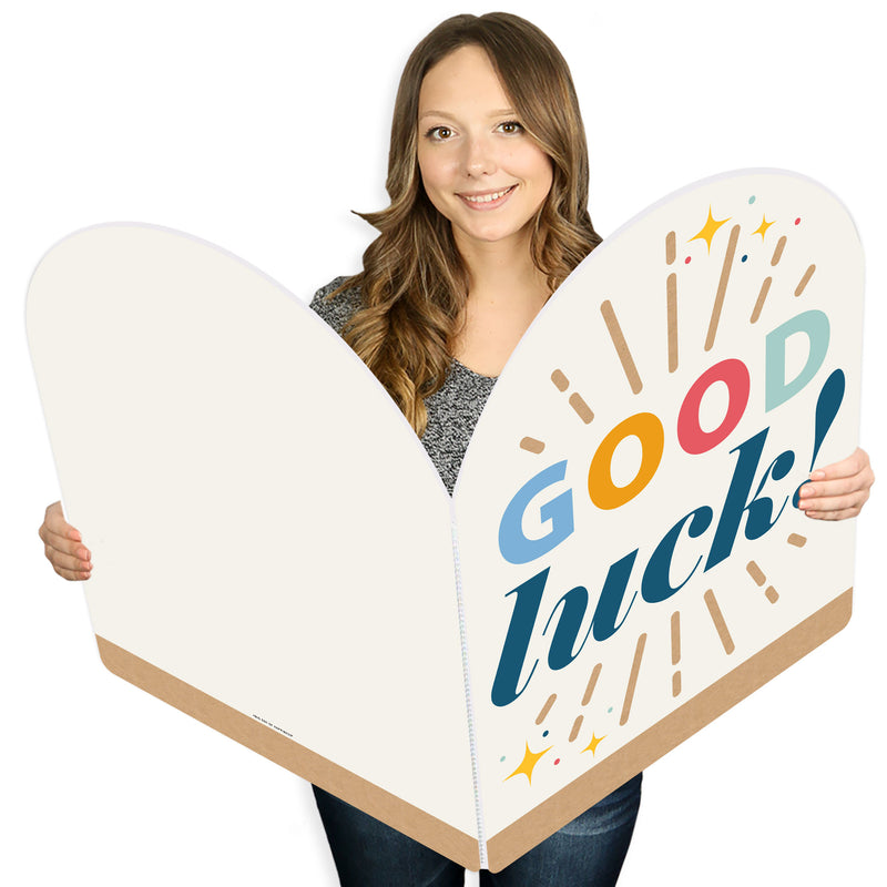 Good Luck - Encouragement Giant Greeting Card - Big Shaped Jumborific Card - 16.5 x 22 inches
