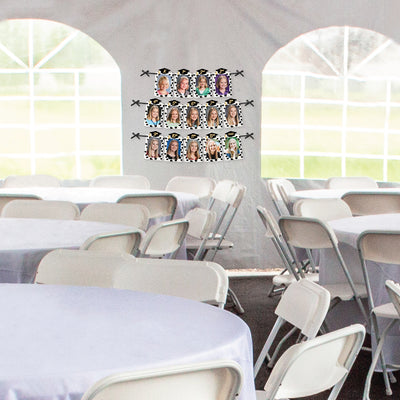 Goodbye High School, Hello College - DIY Graduation Party Decor - K-12 School Picture Display - Photo Banner