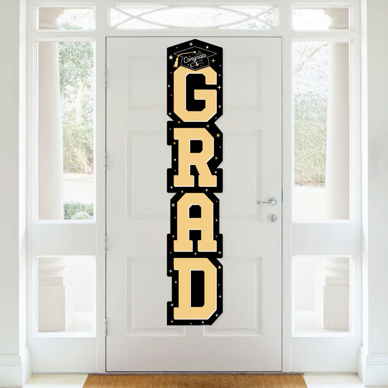 Goodbye High School, Hello College - Graduation Party Vertical Decoration - Shaped Banner