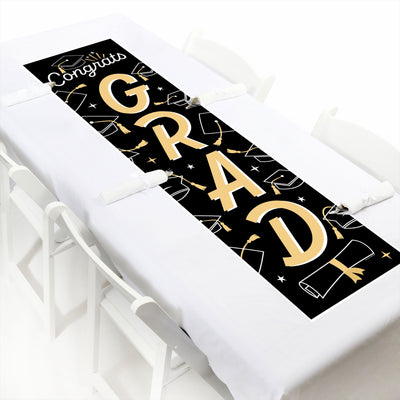 Goodbye High School, Hello College - Graduation Party Front Door Decoration - Vertical Banner