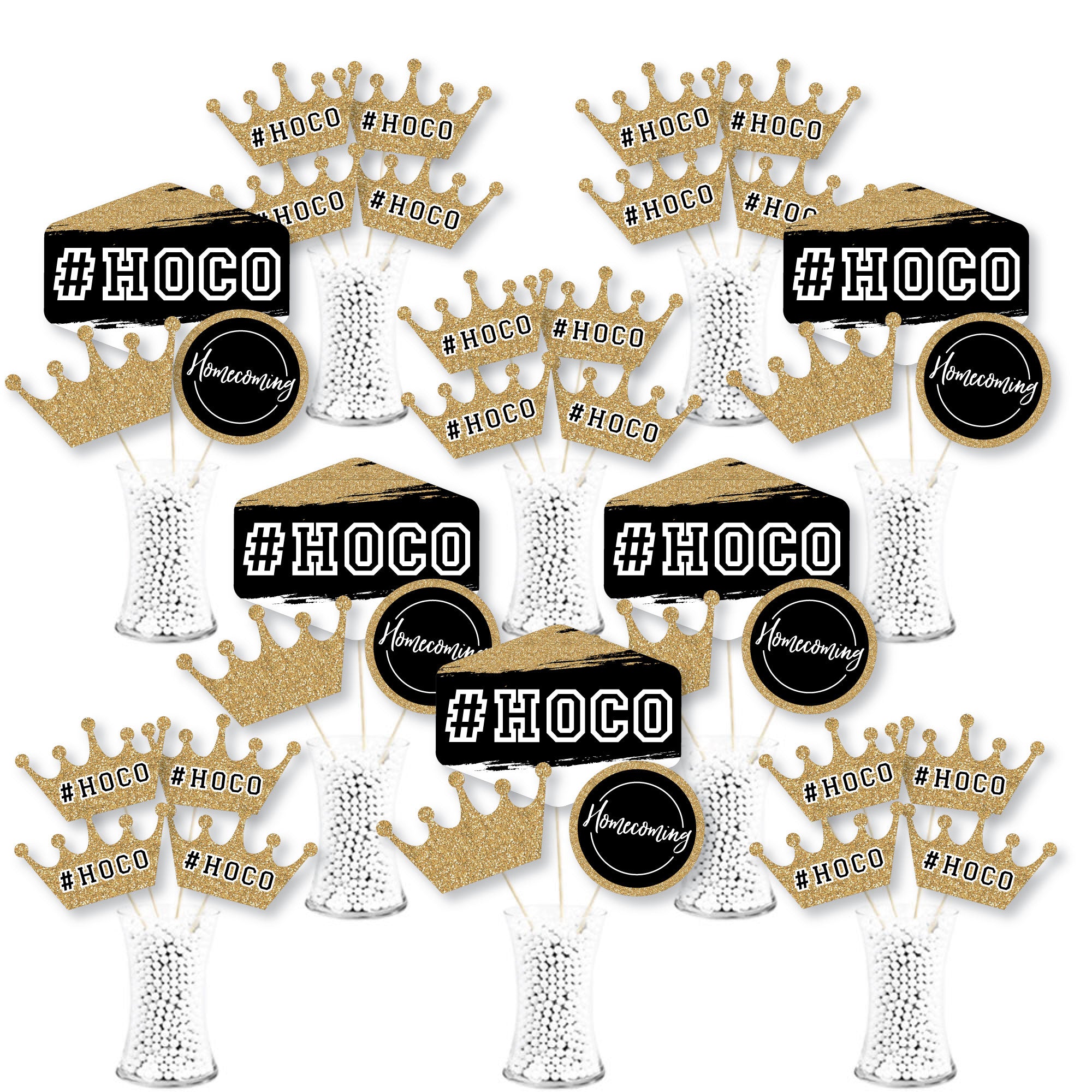 HOCO Dance - Homecoming Centerpiece Sticks - Showstopper Table Toppers ...