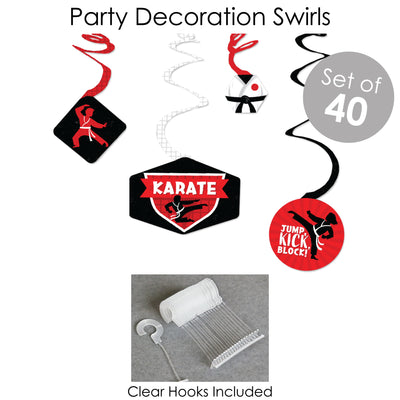 Karate Master - Martial Arts Birthday Party Supplies - Banner Decoration Kit - Fundle Bundle