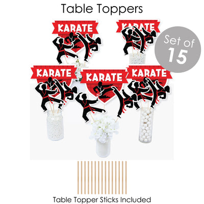 Karate Master - Martial Arts Birthday Party Supplies - Banner Decoration Kit - Fundle Bundle