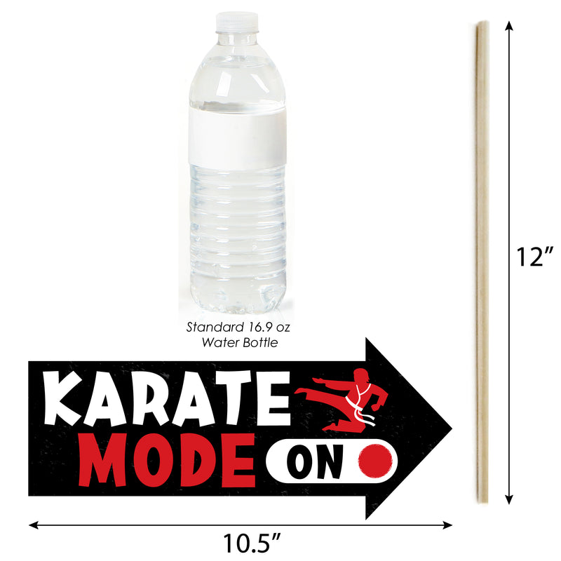 Funny Karate Master - Martial Arts Birthday Party Photo Booth Props Kit - 10 Piece