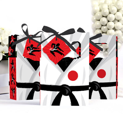 Karate Master - Martial Arts Birthday Party Favor Boxes - Set of 12