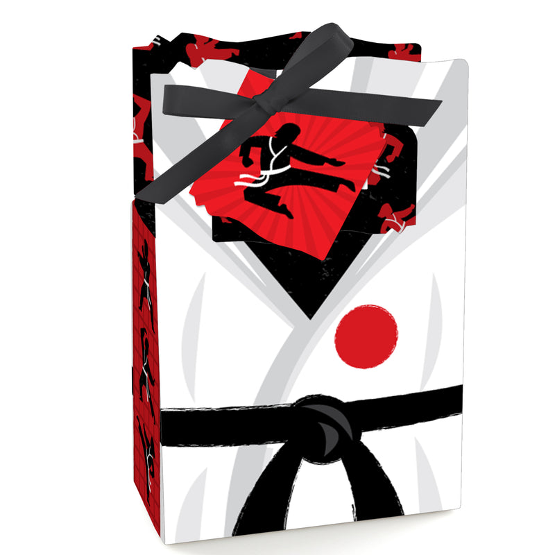 Karate Master - Martial Arts Birthday Party Favor Boxes - Set of 12