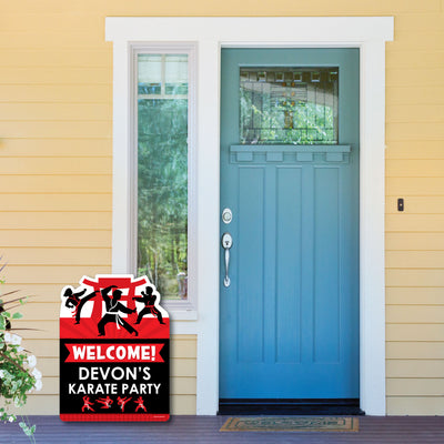 Karate Master - Party Decorations - Martial Arts Birthday Party Personalized Welcome Yard Sign