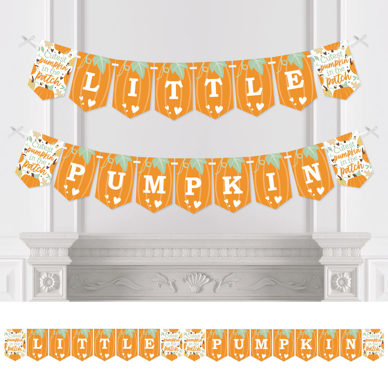 Little Pumpkin - Fall Birthday Party or Baby Shower Bunting Banner - Party Decorations - Little Pumpkin