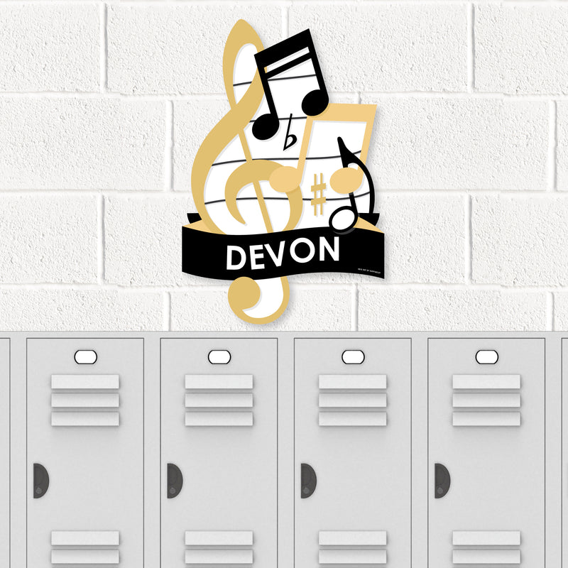 Music School Spirit - Personalized Senior Night or Graduation Party Wall Decoration - Involvement Sign