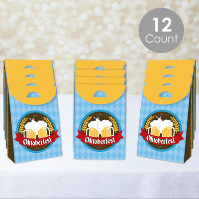 Oktoberfest - German Beer Festival Gift Favor Bags - Party Goodie Boxes - Set of 12