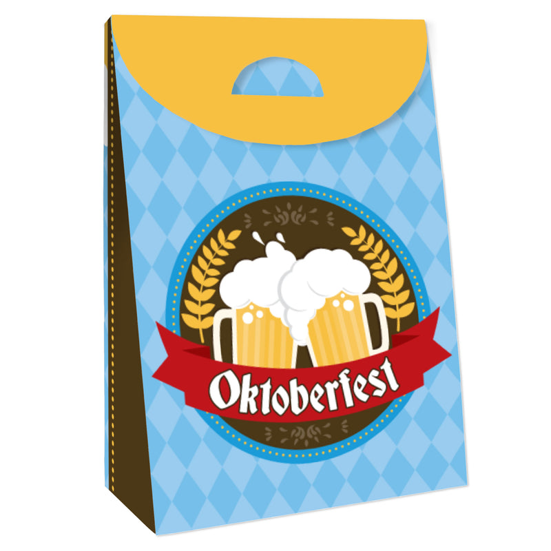 Oktoberfest - German Beer Festival Gift Favor Bags - Party Goodie Boxes - Set of 12