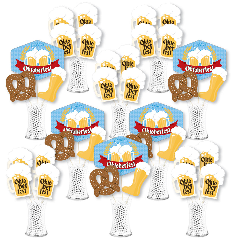 Oktoberfest - German Beer Festival Centerpiece Sticks - Showstopper Table Toppers - 35 Pieces