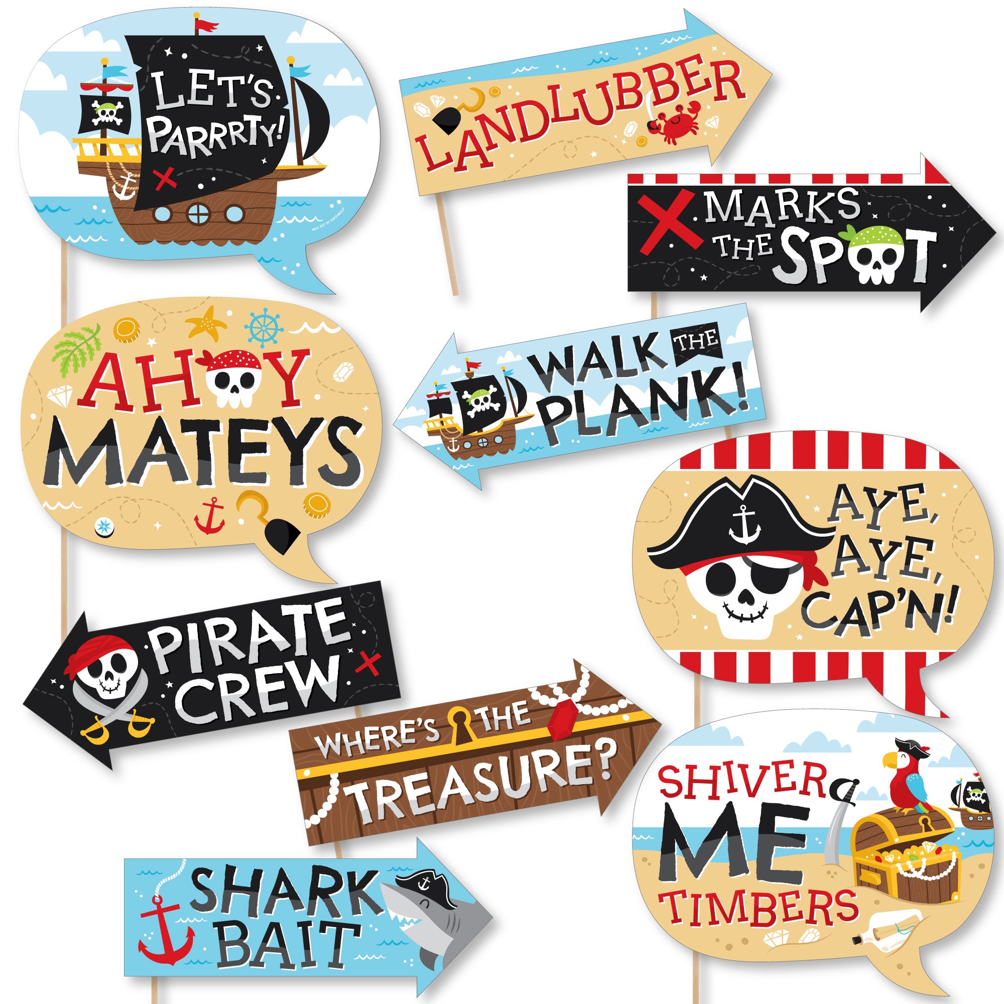 funny-pirate-ship-adventures-skull-birthday-party-photo-booth-props