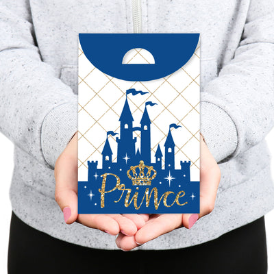 Royal Prince Charming - Baby Shower or Birthday Gift Favor Bags - Party Goodie Boxes - Set of 12