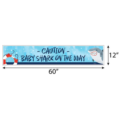 Shark Zone - Jawsome Shark Baby Shower Decorations Party Banner