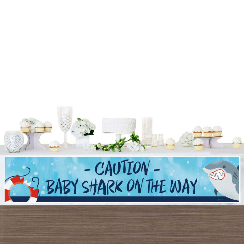 Shark Zone - Jawsome Shark Baby Shower Decorations Party Banner