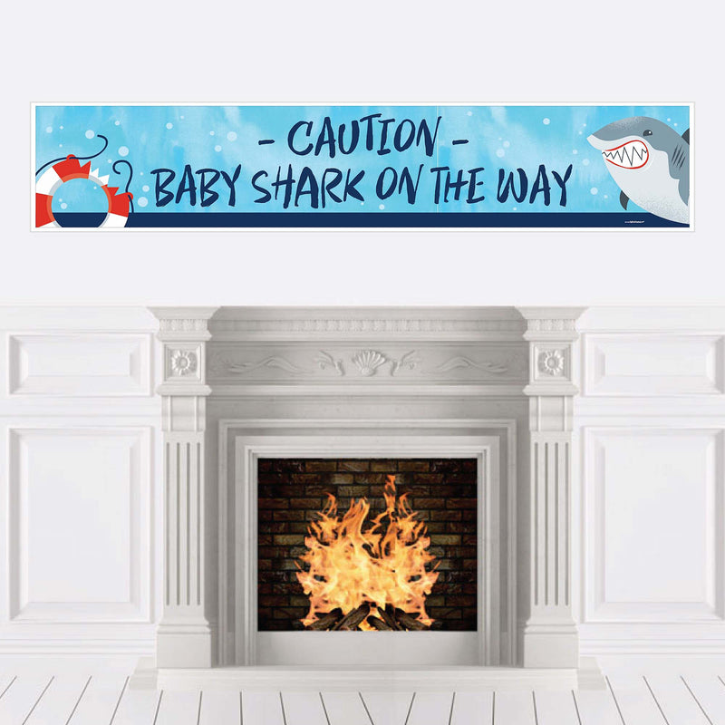 Shark Zone - Jawsome Shark Baby Shower Decorations Party Banner