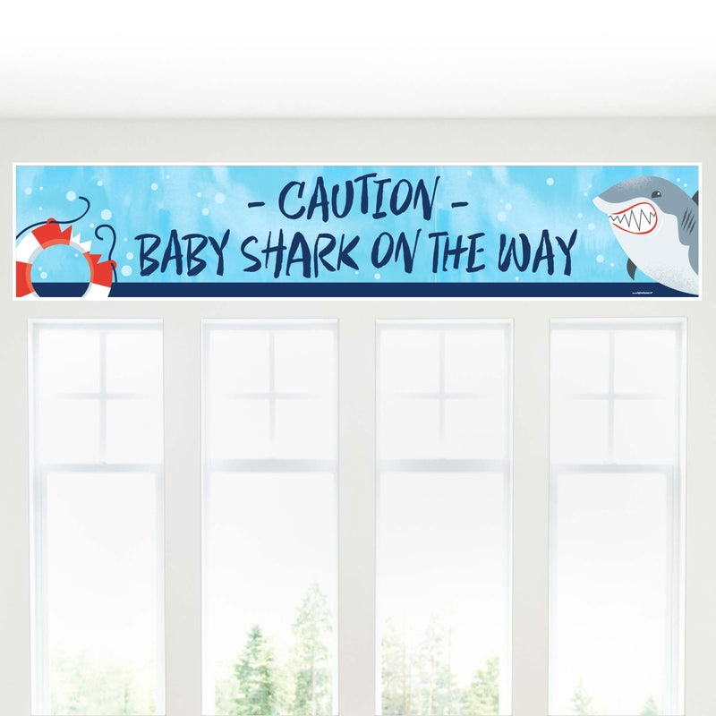 Shark Zone - Jawsome Shark Baby Shower Decorations Party Banner