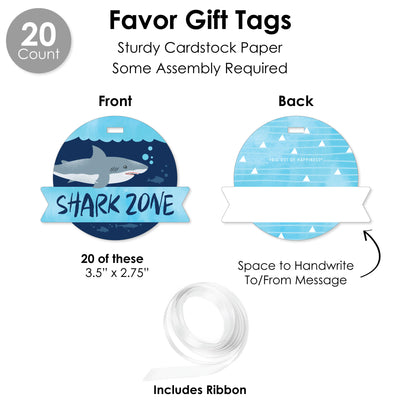 Shark Zone - Jawsome Shark Party or Birthday Party Favors and Cupcake Kit - Fabulous Favor Party Pack - 100 Pieces