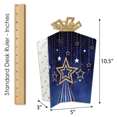 Starry Skies - Table Decorations - Gold Celestial Party Fold and Flare Centerpieces - 10 Count