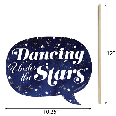 Funny Starry Skies - Gold Celestial Party Photo Booth Props Kit - 10 Piece