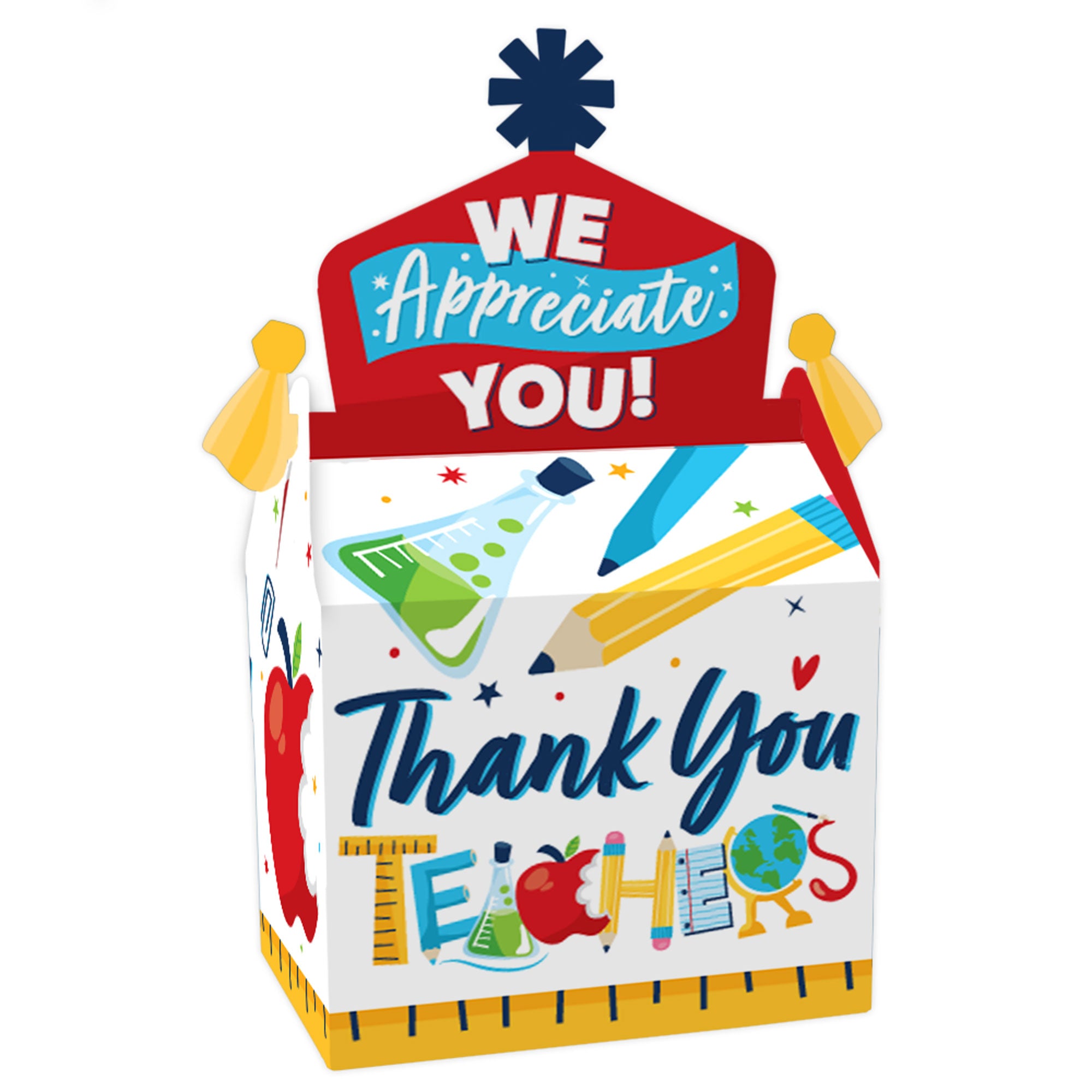 Thank You Teachers - Treat Box Party Favors - Teacher Appreciation ...