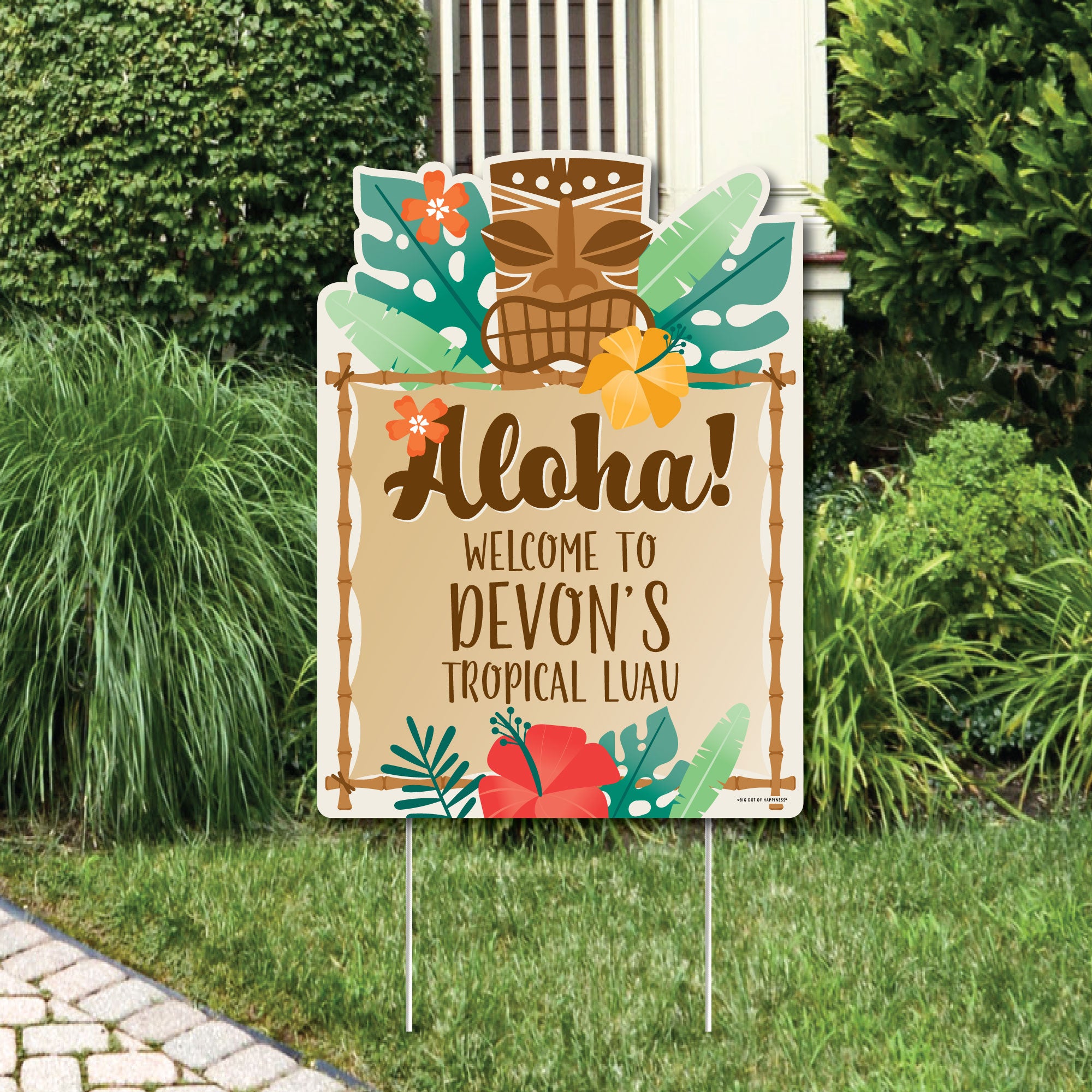 Tropical Luau - Party Decorations - Hawaiian Beach Party Personalized ...