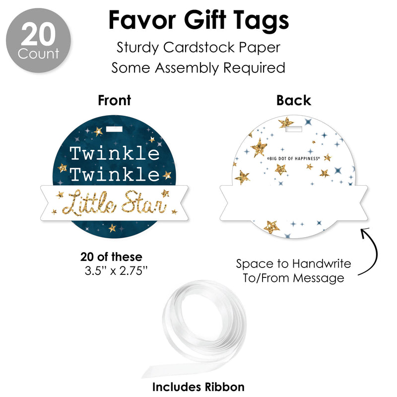 Twinkle Twinkle Little Star - Baby Shower or Birthday Party Favors and Cupcake Kit - Fabulous Favor Party Pack - 100 Pieces