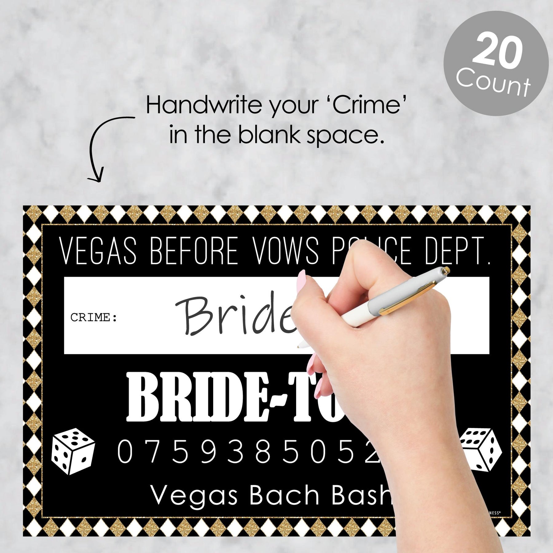 Vegas Before Vows Bachelorette Party Favor Bags