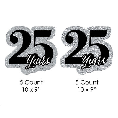 We Still Do - 25th Wedding Anniversary Lawn Decorations - Outdoor Anniversary Party Yard Decorations - 10 Piece