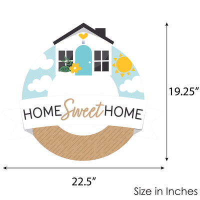 Welcome Home Housewarming - Outdoor New Sweet Home Decor - Front Door Wreath