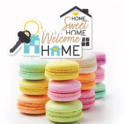 Welcome Home Housewarming - DIY Shaped New Sweet Home Cut-Outs - 24 Count