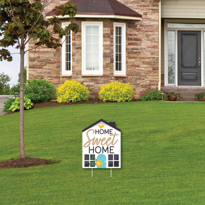 Welcome Home Housewarming - Outdoor Lawn Sign - New Sweet Home Yard Sign - 1 Piece