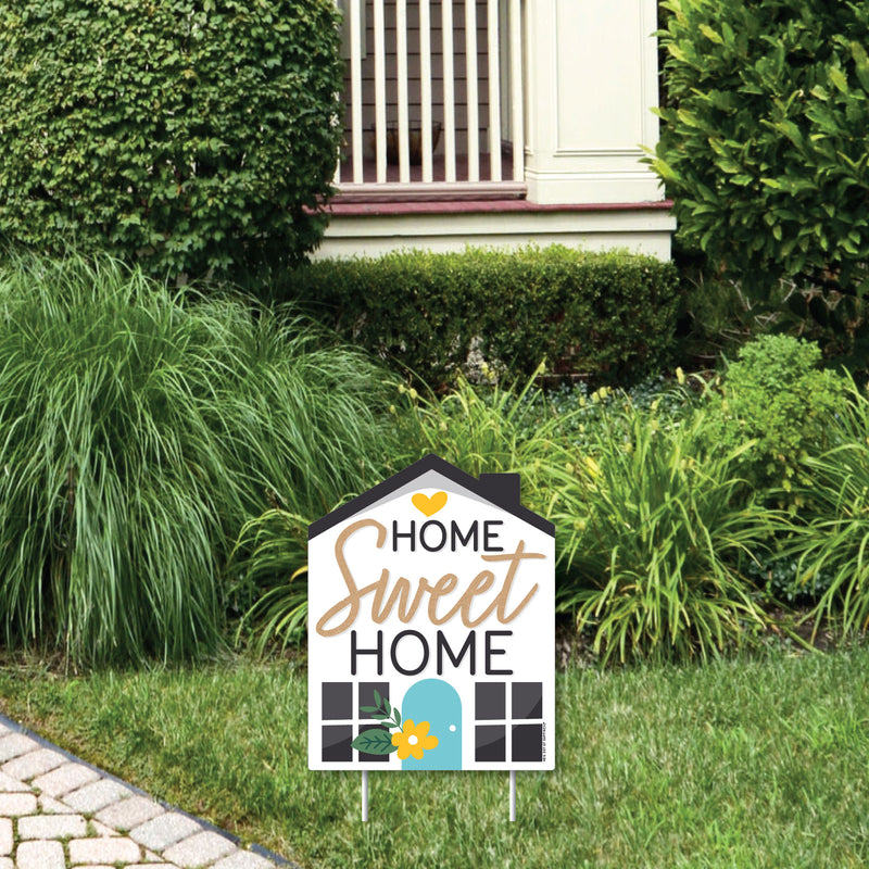 Welcome Home Housewarming - Outdoor Lawn Sign - New Sweet Home Yard Sign - 1 Piece