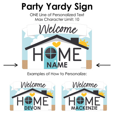 Welcome Home Housewarming - New Sweet Home Yard Sign Lawn Decorations - Personalized Party Yardy Sign