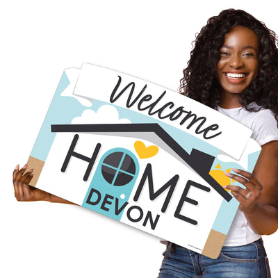 Welcome Home Housewarming - New Sweet Home Yard Sign Lawn Decorations - Personalized Party Yardy Sign